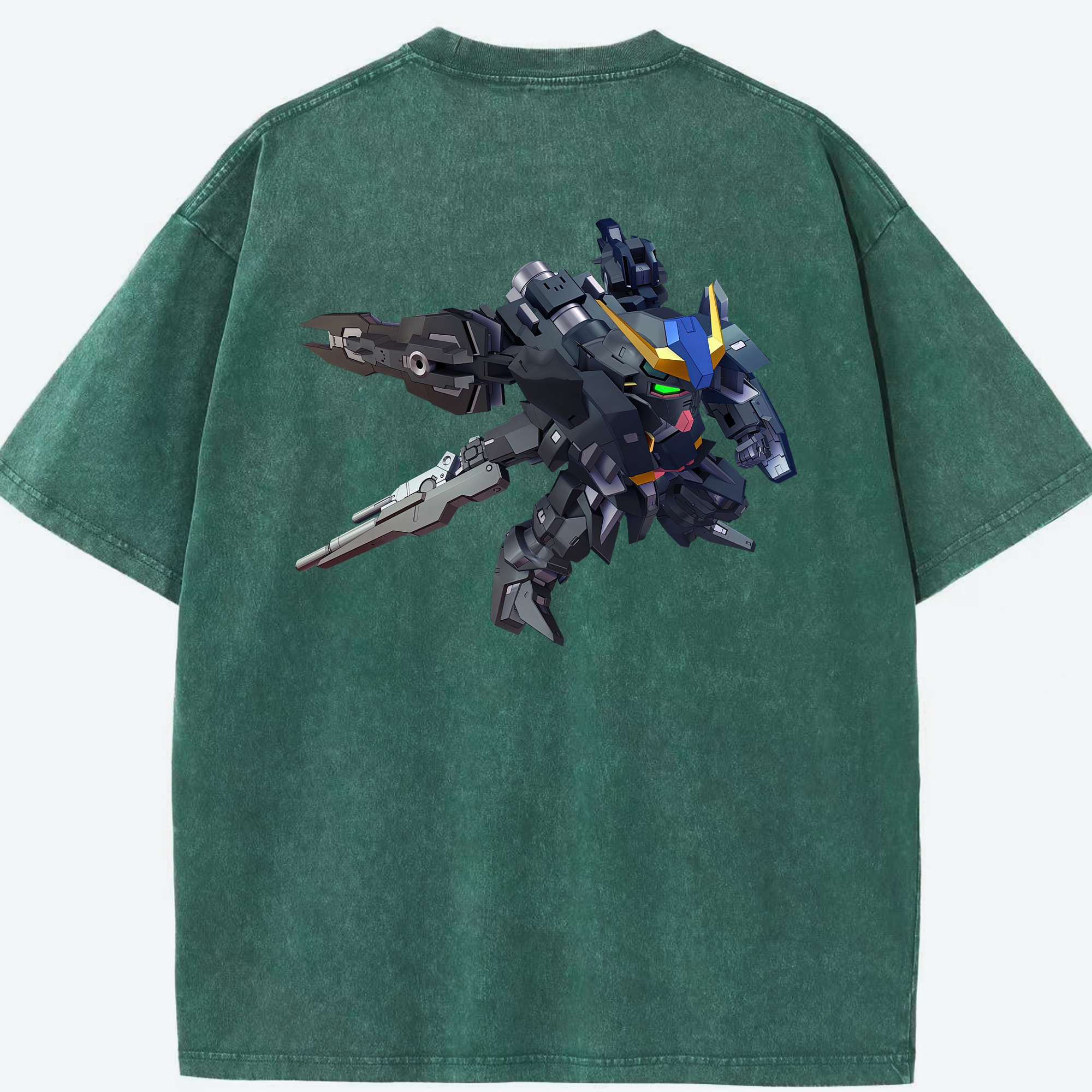 （画像用） 機動戦士ガンダム Mobile Suit Gundam 綿100% ヴィンテージ風 半袖Tシャツ（背面プリント）